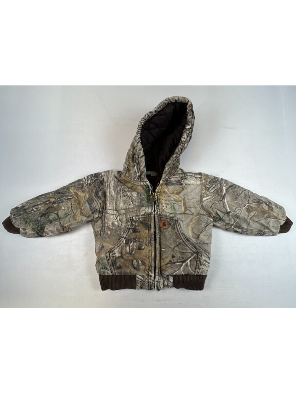 Carhartt Kids Baby 2T RealTree Camo Quilted Hooded Active Workwear Jacket
